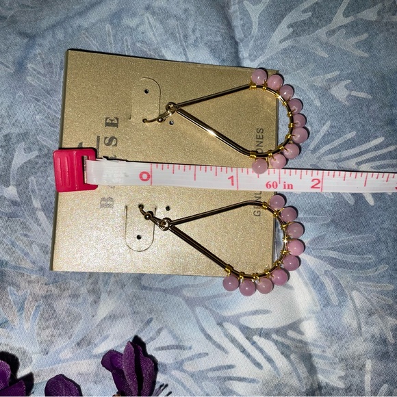 Earrings, Barse Lilac Jade Drop Earrings, NWT - Picture 5 of 8